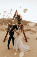 Intimate Las Vegas Desert Wedding in the Jean-Roach Dry Lake Bed