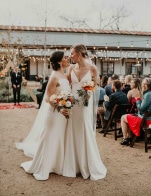 Gorgeous Springdale Station Sunset Wedding With Surprise Outfits