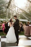 Elegant Black Tie Hidden Pond Wedding