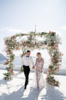 This Santorini Elopement Inspiration Shoot is the Definition of Elegant