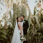 Black and White Boho Glam Acre Baja Wedding