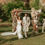 Rust-Colored Boho Planet Bluegrass Wedding