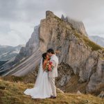 Colorful Summer Brunch Micro Wedding in the Dolomites