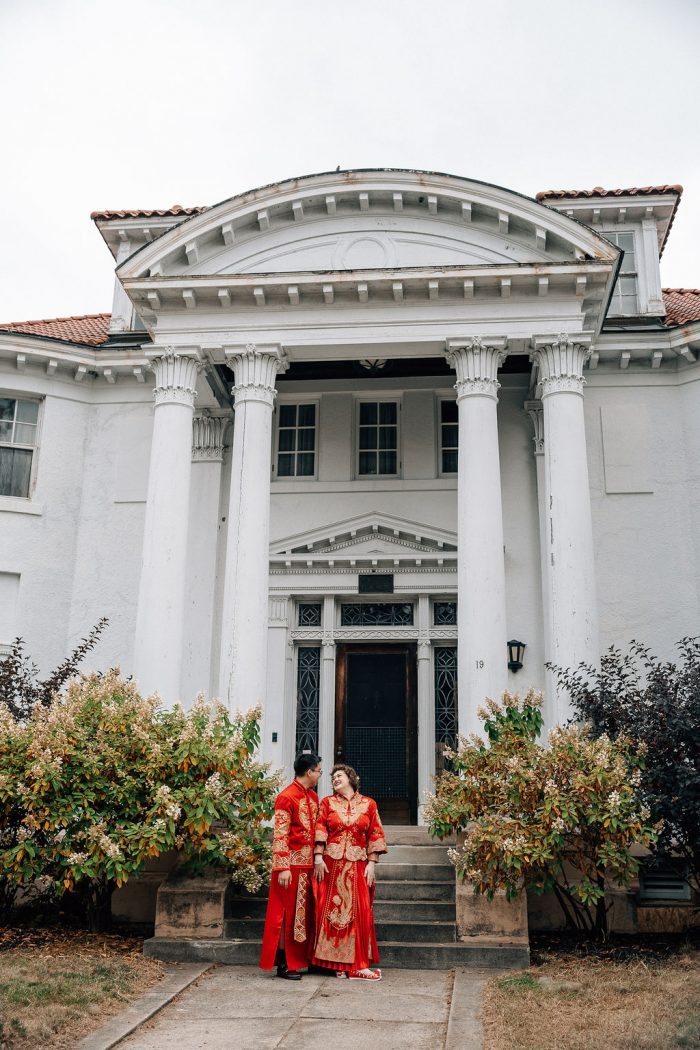 Foss Mansion in Maine on a wedding day